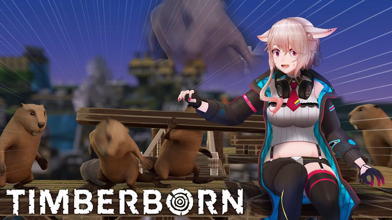 【🦫Timberborn】#02￤おまえたちが働く街