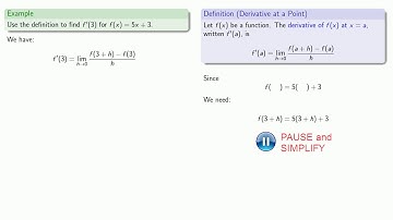 Derivative from Definition, Part 1