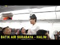 Terbang Malam dari Surabaya Menuju Halim Perdana Kusuma Jakarta dengan Pesawat Batik Air