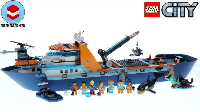 Creative City Series Ocean Exploration Ship Building Blocks Coast