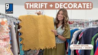 THRIFT WITH ME for home decor, clothes, and a *girlie* nursery! | THRIFT + DECORATE | GOODWILL HAUL