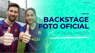 Leo Messi participa en la producción de la foto oficial del FC Barcelona