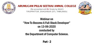 How To Become A Full-Stack Developer - Part 2