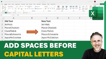 How to Add Spaces Before Capital Letters in Excel - 2 Methods