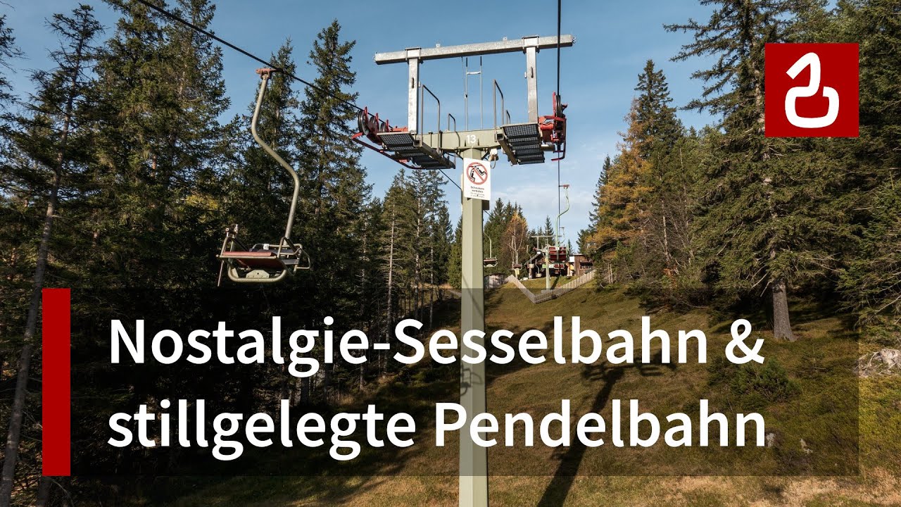 Mittenwald - Kranzberg | Baujahr 1950! | Nostalgie-Einersesselbahn von Pohlig