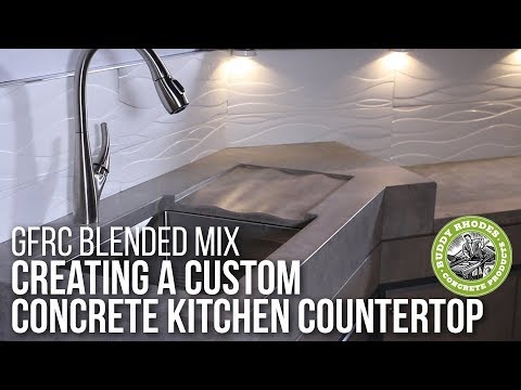 How To Make Concrete Countertops Using Buddy Rhodes Gfrc Blended