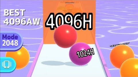 Ball Run 2048 Infinity mode  - iOS Android all levels mobile gameplay👌👍😎 walkthrough