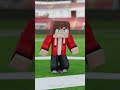 Play football with Jj and mikey #minecraft