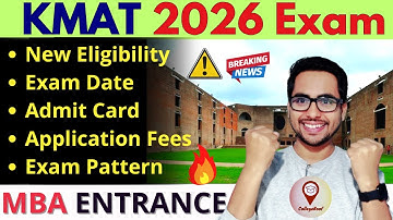 KMAT 2026 Exam Date, Eligibility & Registration | MBA Entrance Exams and Admission Process 2026