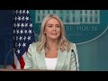Press Secretary Karoline Leavitt briefs the media