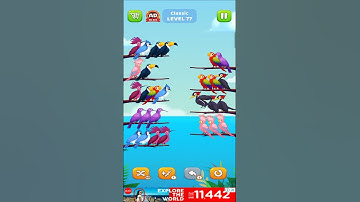 Bird Sort Puzzle l Classic Level 77 l Bird Sort Color Puzzle l Bird Sort Puzzle Challenge - Birds