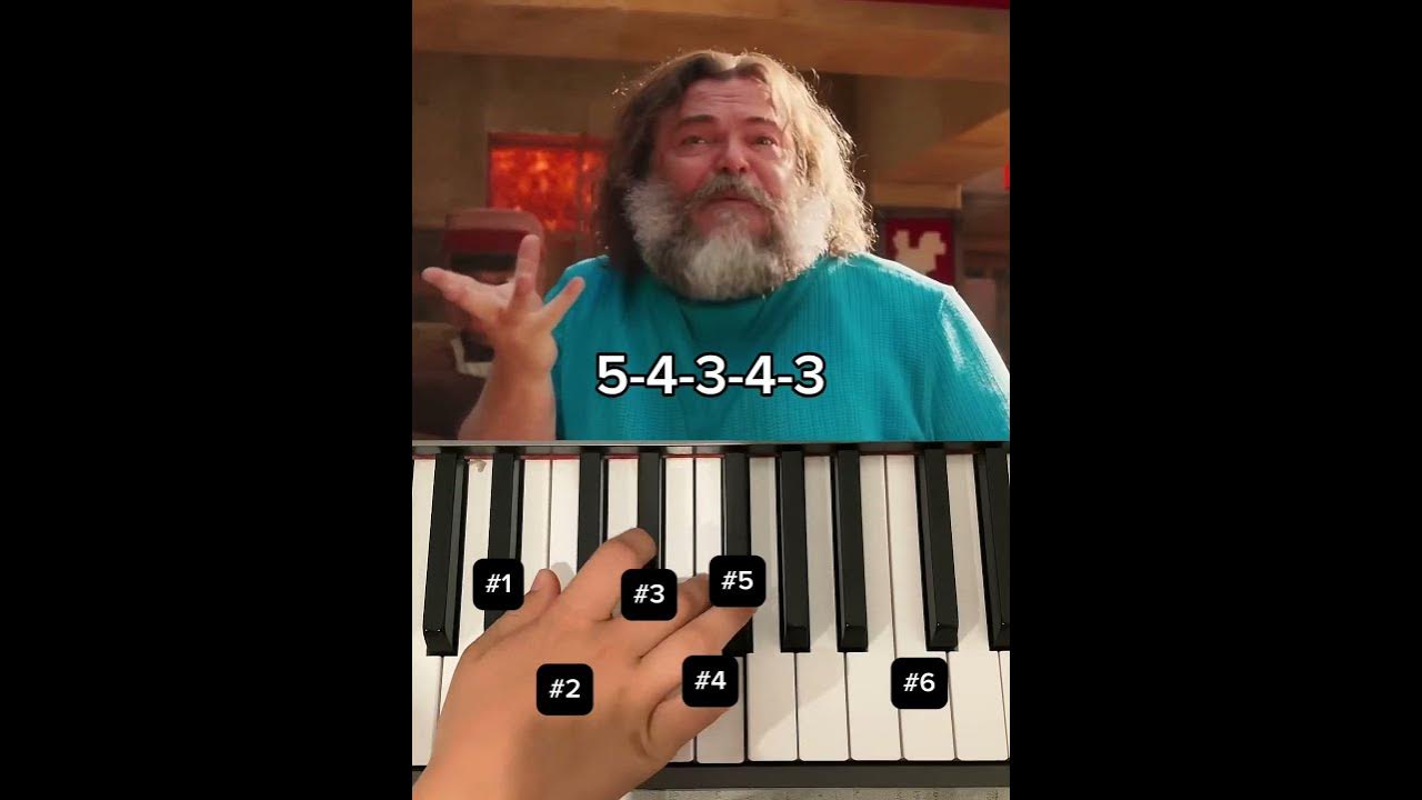 Steve’s lava chicken song piano tutorial #aminecraftmovie