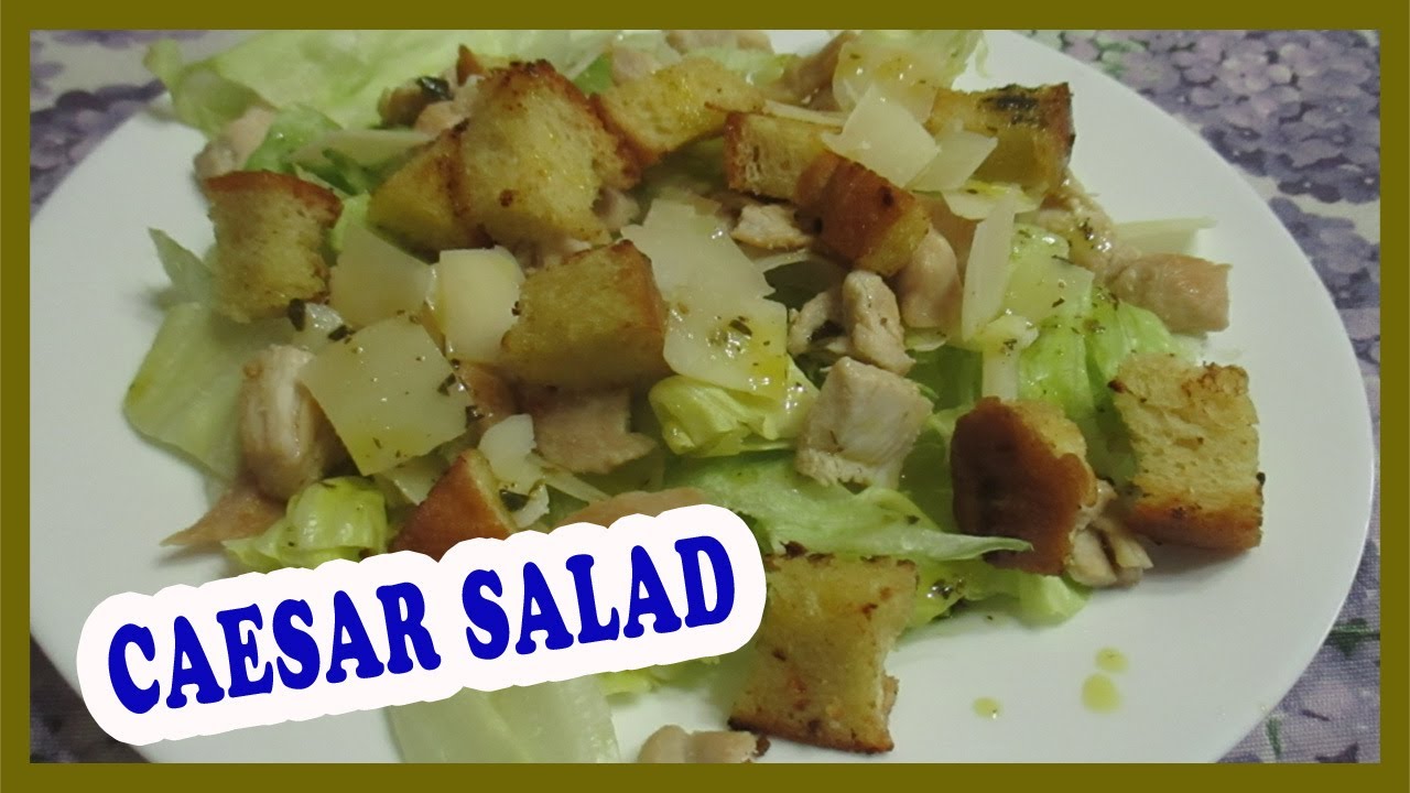 CAESAR SALAD AL POLLO - LA RICETTA PERFETTA  PER L'ESTATE