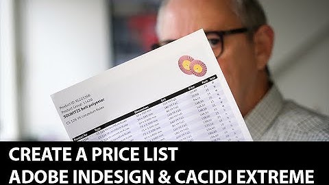 How to create a simple price list with Cacidi Extreme