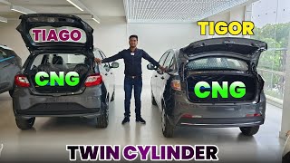 2023 Tata Tigor Cng vs Tiago cng twin cylinder ✅🔥 Comparison l Tiago cng xt vs Tigor cng XM l MRCars