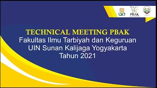 TECHNICAL MEETING PBAK FITK 2021