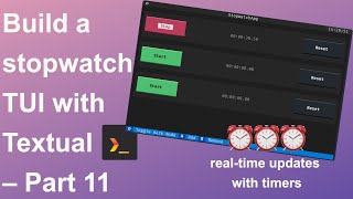 Textual stopwatch tutorial 11 – real time UI updates screenshot 2