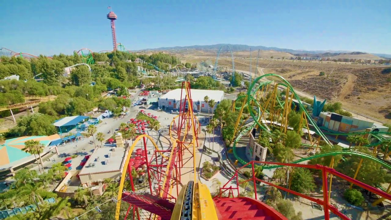 Six Flags Magic Mountain Wonder Woman Flight of Courage beast boy teen  titan turbo spin - MiceChat