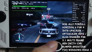 Rog Ally Forza Horizon 6 FSR 4 + Optiscaler XeFG / DLSS Enabler FSR Multi Frame Gen [Ghosting Fix]