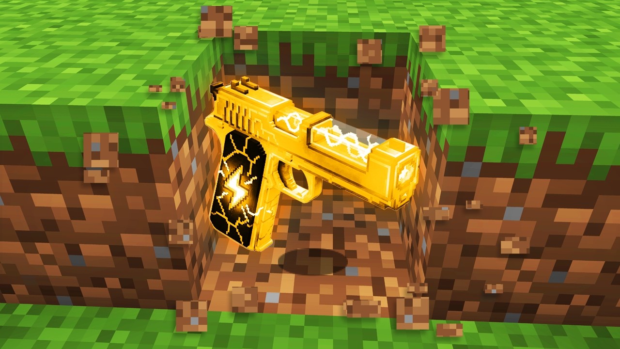 Minecraft, But Everything Drops A Gun...