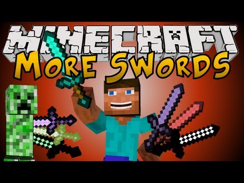 Minecraft - MORE SWORDS MOD! (Teleport, Burn & DESTROY EVERYTHING