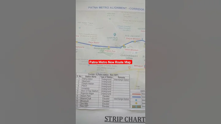 Patna Metro New Route map #update #metrostation