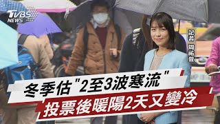 冬季估2-3個寒流 下週二入夜又要變天【TVBS說新聞】20221125