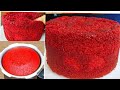 red velvet cake recipe in pressure cooker/basic red velvet sponge cake/cooker cake/red velvet cake