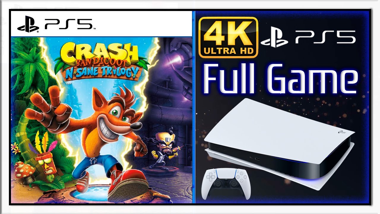 Crash Bandicoot N. Sane Trilogy (PS5) - Full Game Walkthrough / Longplay  (4K60ᶠᵖˢ UHD) 