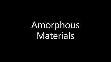 Materials Science - Amorphous Materials