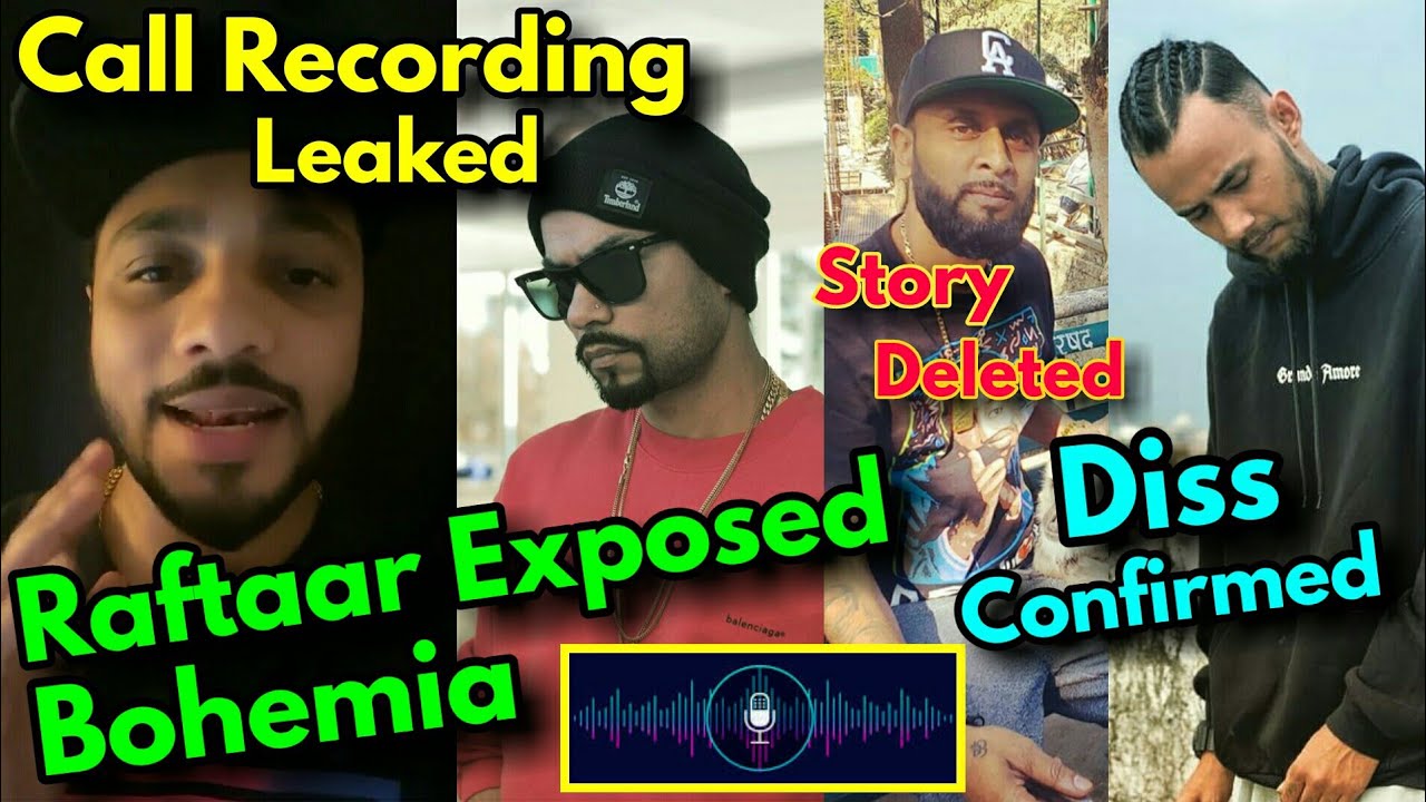 Raftaar Exposed Bohemia | Bohemia Voice Clip Leaked | J Hind Deleted Story | Raga Diss !!!