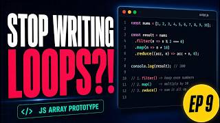 Stop Looping. Start Filtering (JavaScript EP 9)