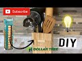 Dollar tree Jenga blocks big utensil holder DIY idea 💡