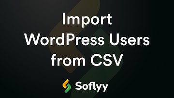 WordPress Users Import from CSV