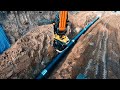 DX160W-5K 굴착기 엥콘 틸트로테이터 우수관로 부설작업 (engcon tiltrotator rain pipe work)