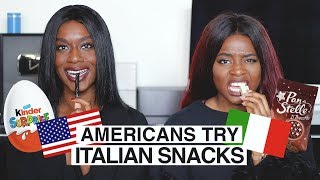 RAGAZZE AMERICANE PROVANO LE MERENDE ITALIANE IN ...ITALIANO