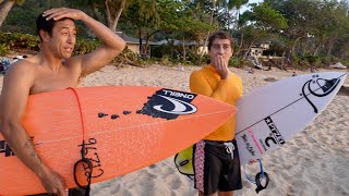 WHAT DID WE JUST SURF?! "THAT WAS CRAZY"