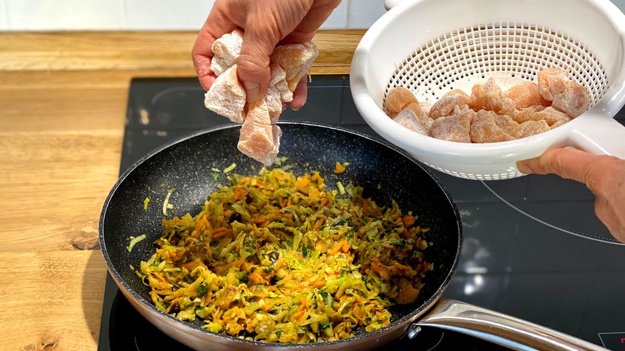 PETTO DI POLLO ALLE VERDURE!! DA PROVARE!! CHICKEN WITH VEGETABLES IN A PAN !! TO TRY!!