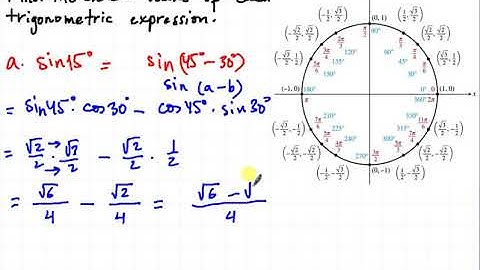 PreCalculus Lesson 5.4 Sum and Difference Identities #1