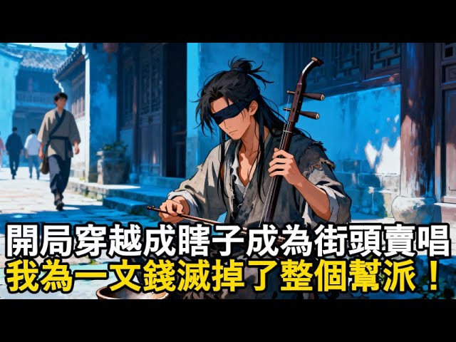 開局穿越成瞎子成為街頭賣唱，我為一文錢滅掉了整個幫派！#玄幻