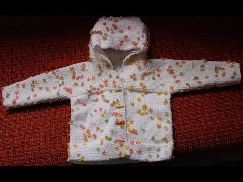 Mini Kır Çiçekli Kapşonu Dikişsiz Patik Örgü Tip Kapşonlu Çocuk Hırkası-Tam Anlatımlı-2017 -4K UHD