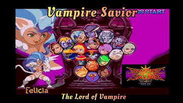 Vampire Savior "The Lord of Vampire" Arcade Mode - Felicia (Capcom) Sega Saturn