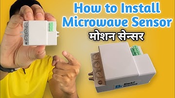 how to install microwave motion sensor | motion sensor for home automation | microwave sensor blackt