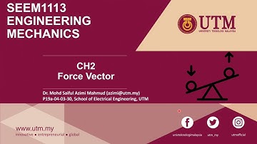 Engineering Mechanics Chapter 2 Lecture Video