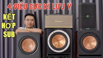 Loa xách tay kết hợp loa sub LƯU Ý TRƯỚC VÀ SAU KHI MUA