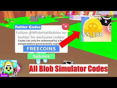 All Working Twitter Codes For Blob Simulator 2 Roblox Youtube - codes for blob simulator 2 roblox how to get free bird roblox