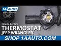 How to Change Thermostat with Housing Assembly 2012-17 Jeep Wrangler