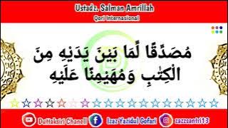 Belajar Qiroat Tilawah Al-Quran Salman Amrillah surat Al-Maidah Ayat 47-48