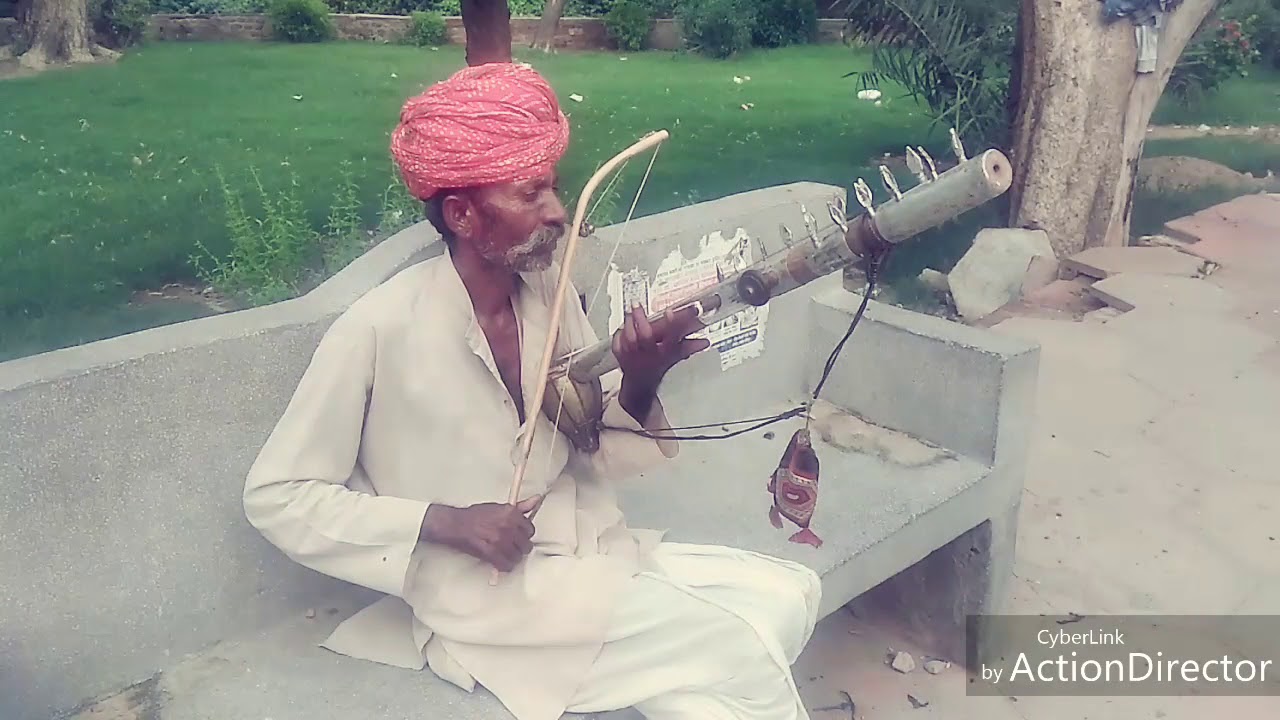 राजस्थानी भोपो का वाध यंत्र रावण हत्था ।। Ravan Hatha - YouTube