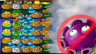 Gloomless Cobless Setup in Plants vs. Zombies Survival Endless [Fog]